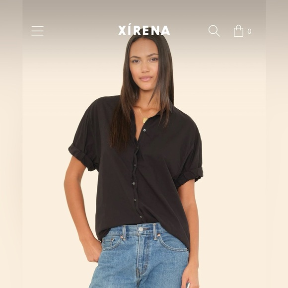 Xirena Black Channing Shirt - Picture 1 of 7